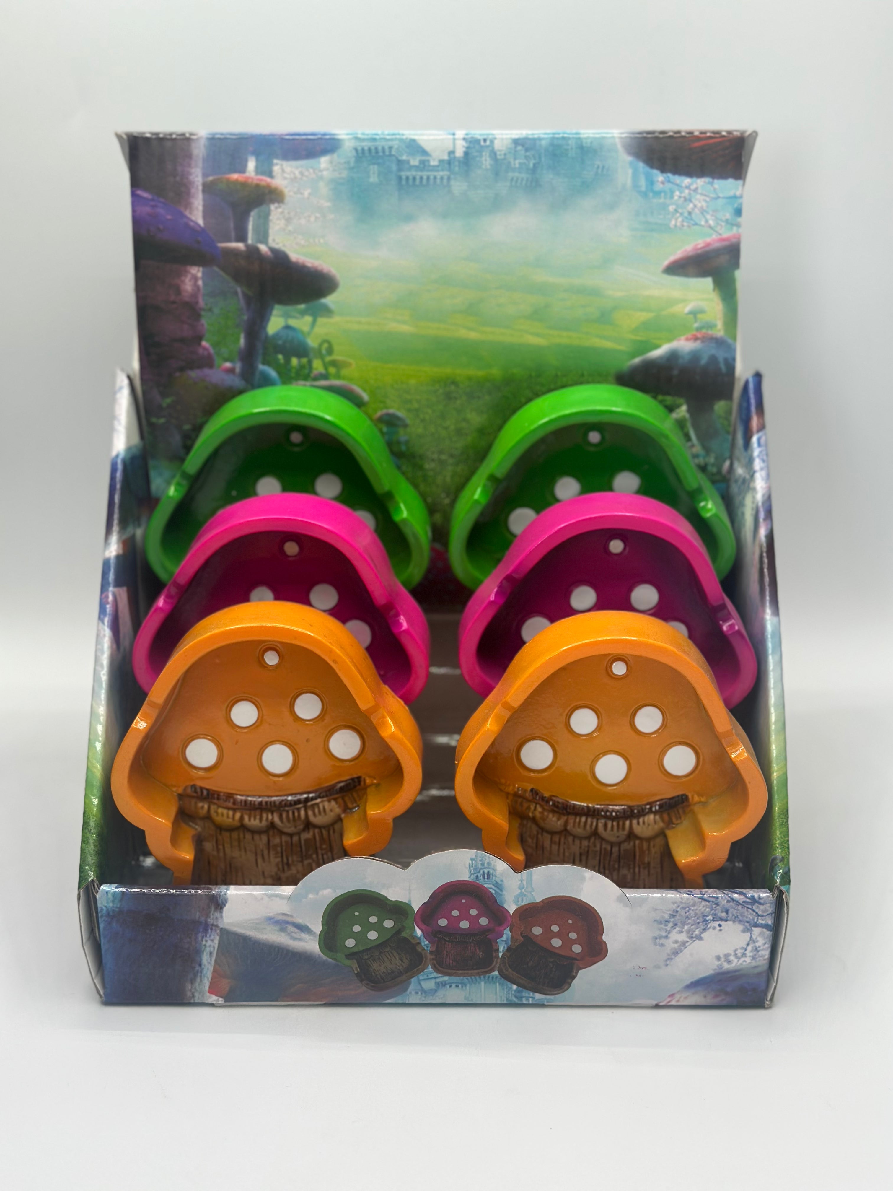Ceramic Mushroom Fairy Ashtray - 6 Count Per Box