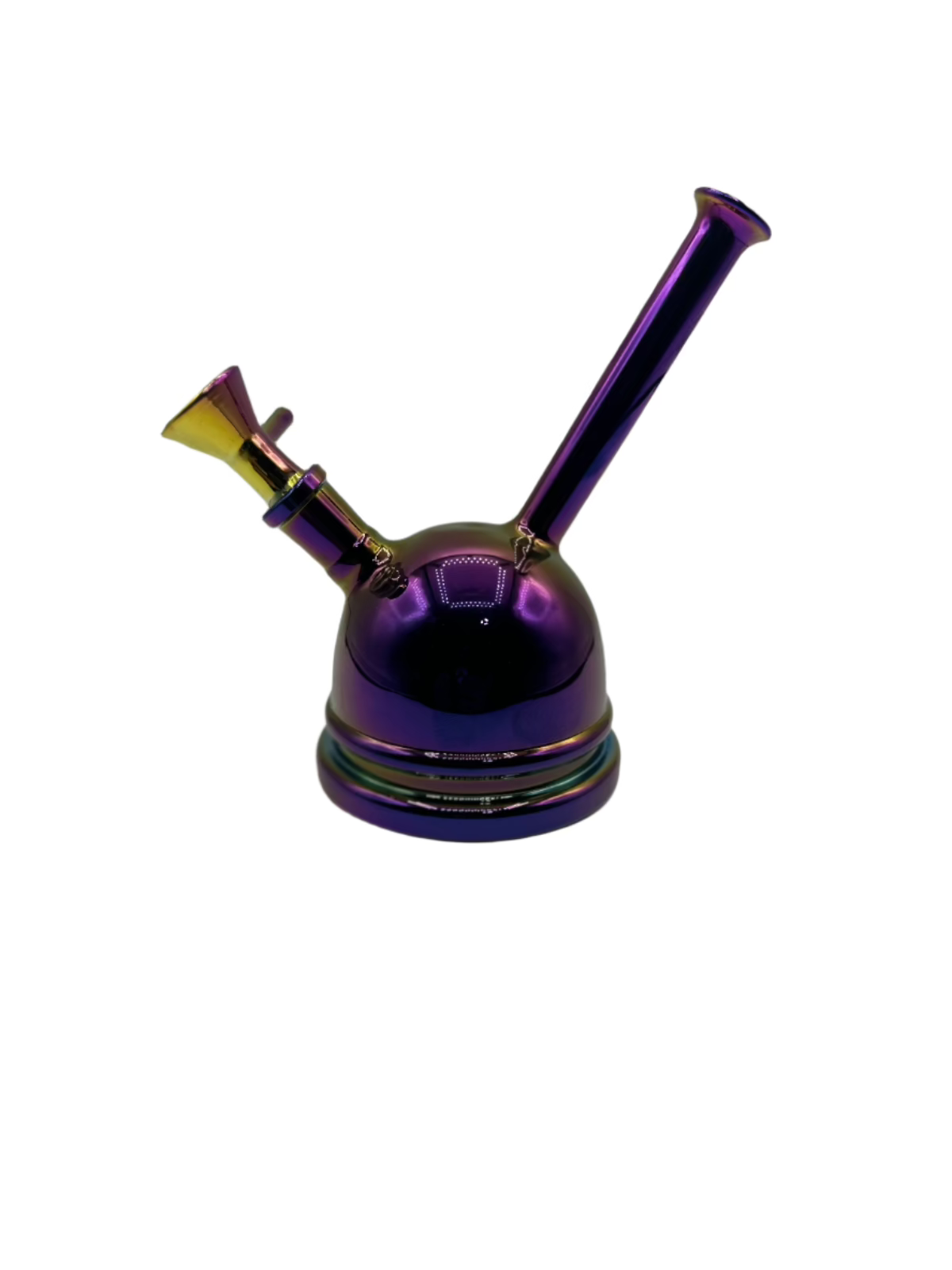 Fumed Ring Bell Water Pipe in assorted colors with bell base and ring neck design. Main image