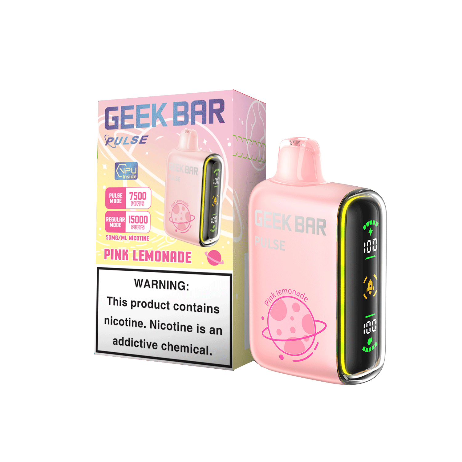GEEKBAR Pulse disposable vape Pink Lemonade flavor wholesale