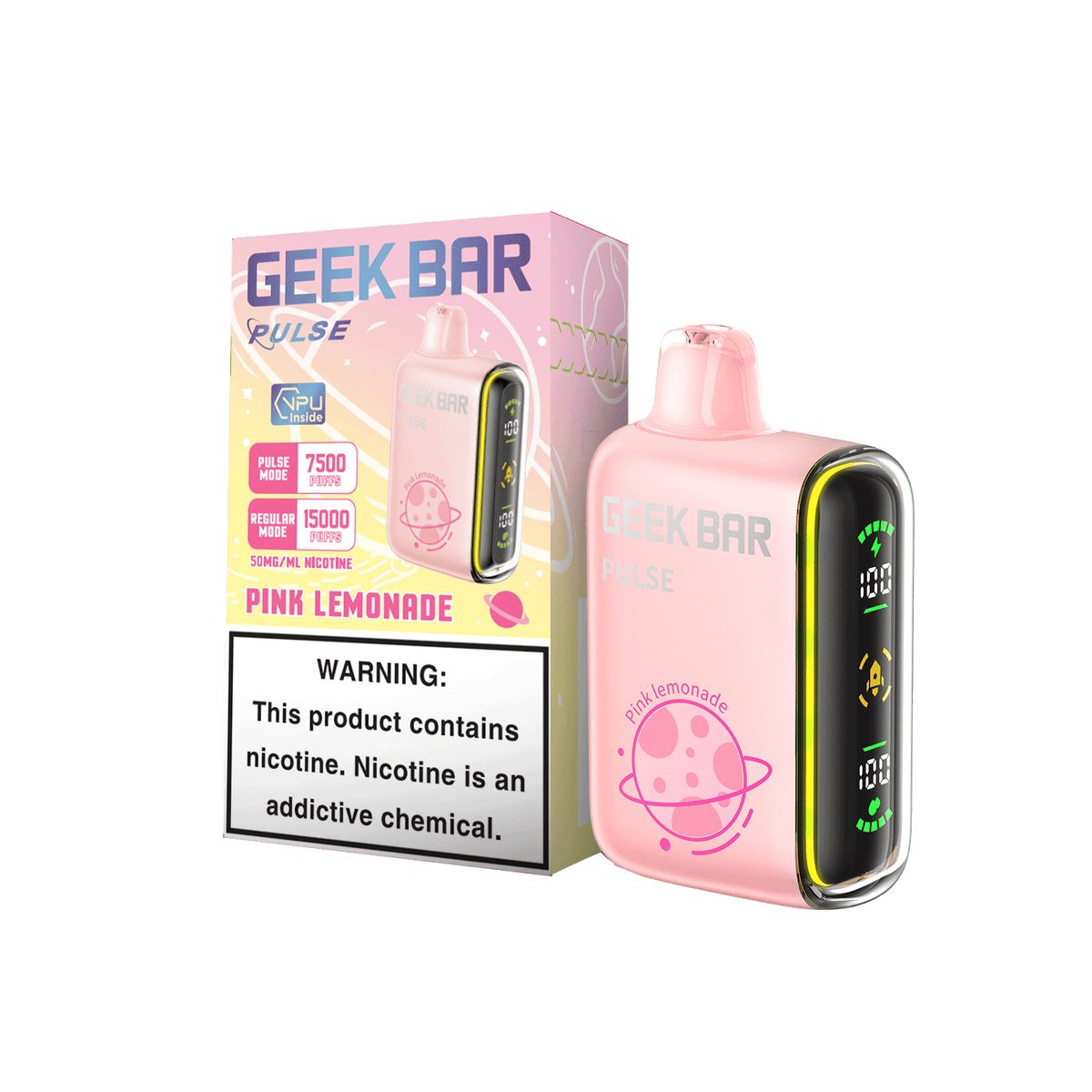 GEEKBAR Pulse disposable vape Pink Lemonade flavor wholesale Main image
