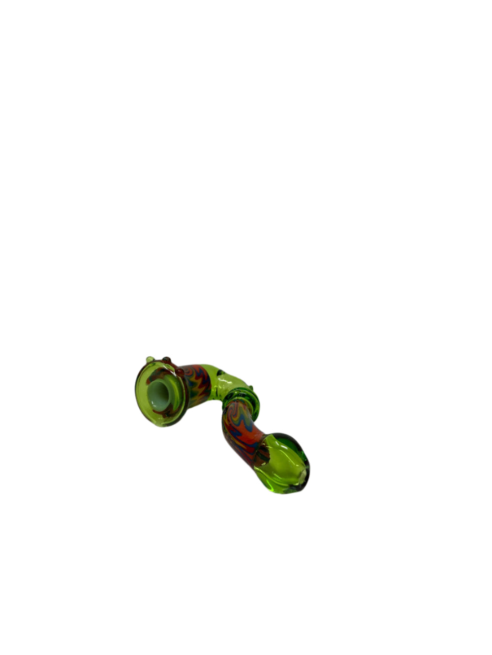 IC Glass Wig Wag Sherlock Pipe with Honeycomb Screen | Wholesale Hand Pipe Secondary image