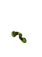 IC Glass Wig Wag Sherlock Pipe with Honeycomb Screen | Wholesale Hand Pipe