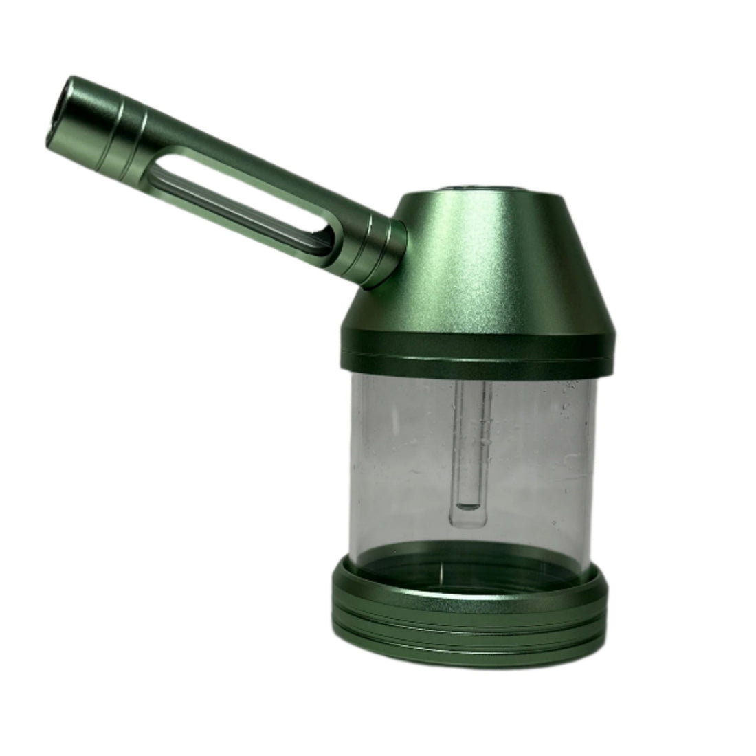 Neverxhale 2-in-1 Glass Pipe Bubbler with compact design for smooth, filtered smoking sessions at wholesale prices.