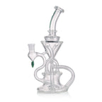 Glass dab rig for concentrates with high-end recycler function
