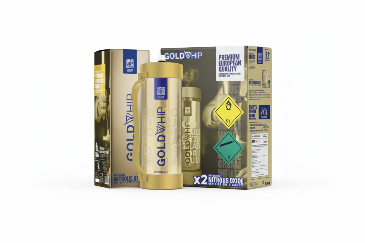 Gold Whip Maxi 2000g food-grade cream charger 