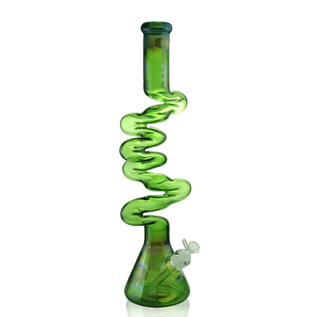 Green Premium Zong Bong with Beaker Base