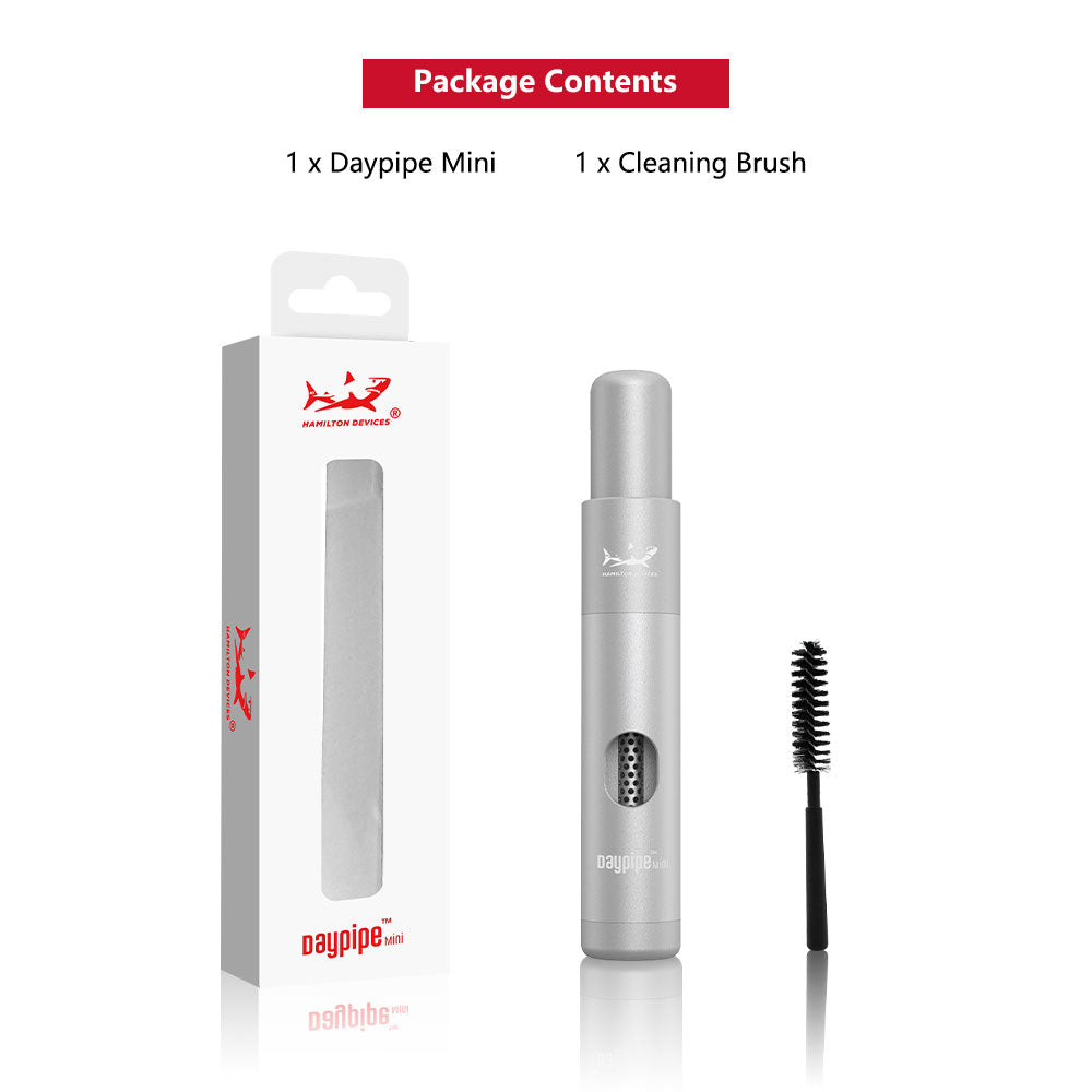 Hamilton Devices Daypipe Mini – sleek, compact metal pipe for smooth, portable smoking sessions anywhere.