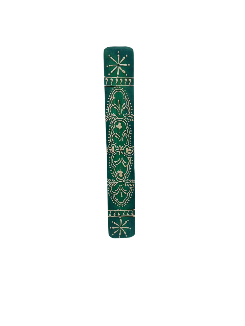 Hamsa incense ashcatcher – 11-inch wooden holder