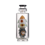 Hand-blown Puffco attachment featuring rocket art
