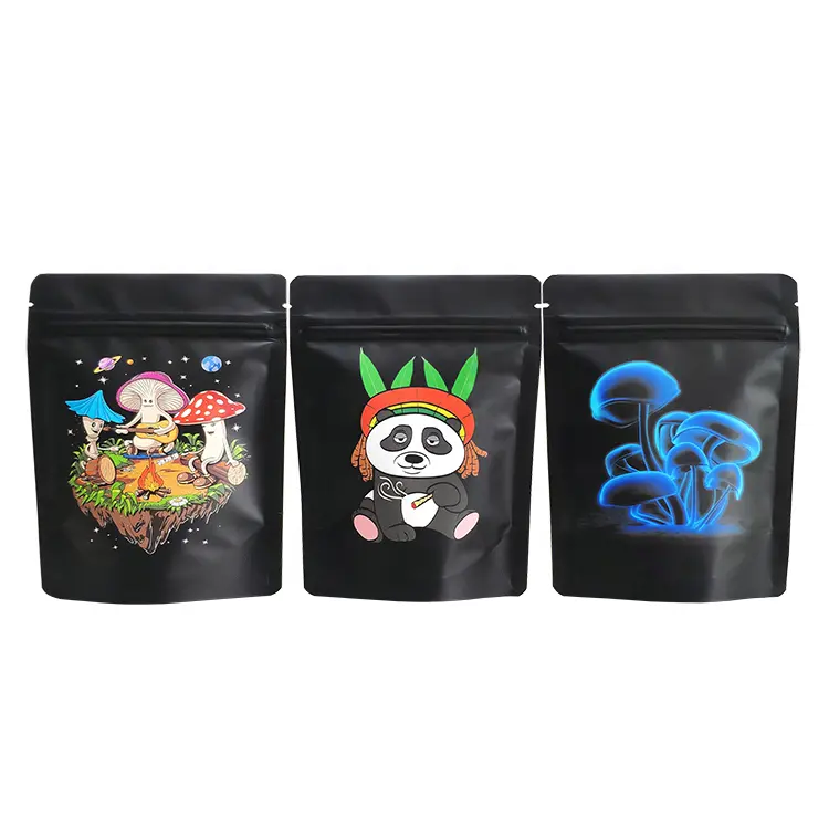Resealable Mylar Ziplock Baggies 3.5g – Smell-Proof Edible Food Storage Pouches (100 Pack) Main image