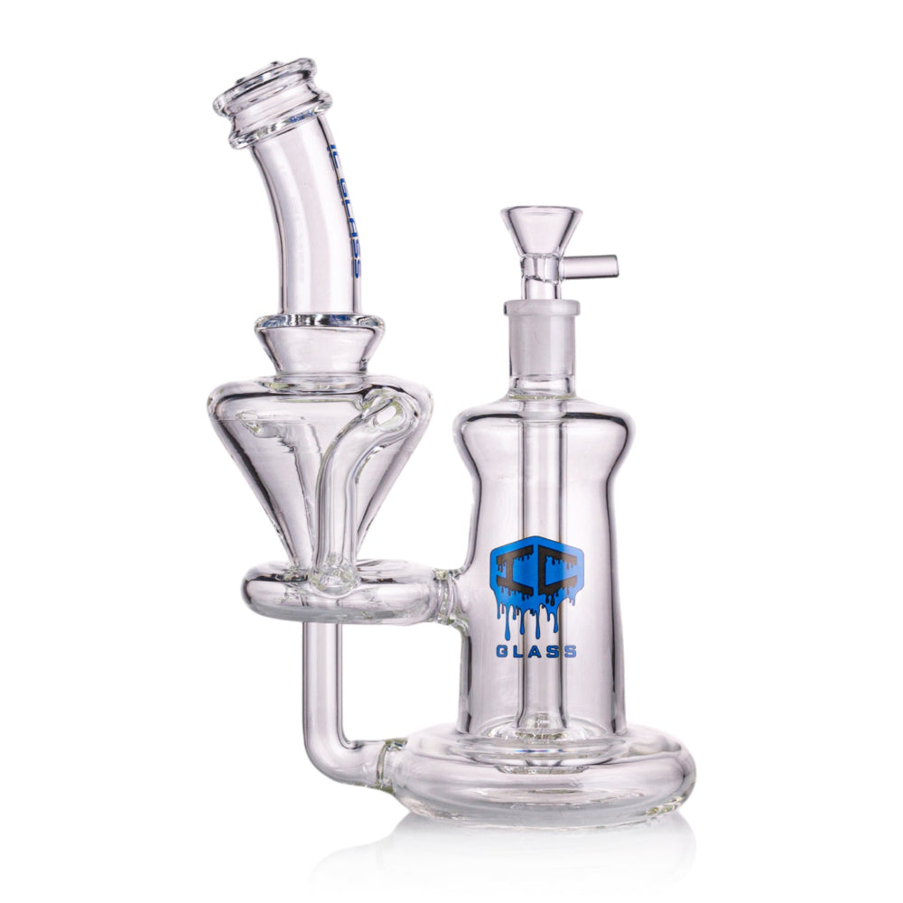 Heavy-Duty IC Glass Bong with Recycler Function