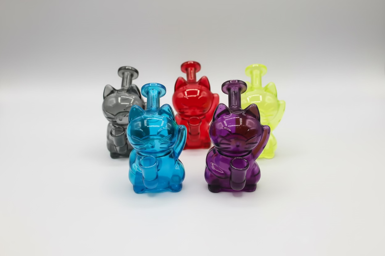 Hello Kitty Glass Dab Rig – Cute Wholesale Water Pipe with Banger | Get ...