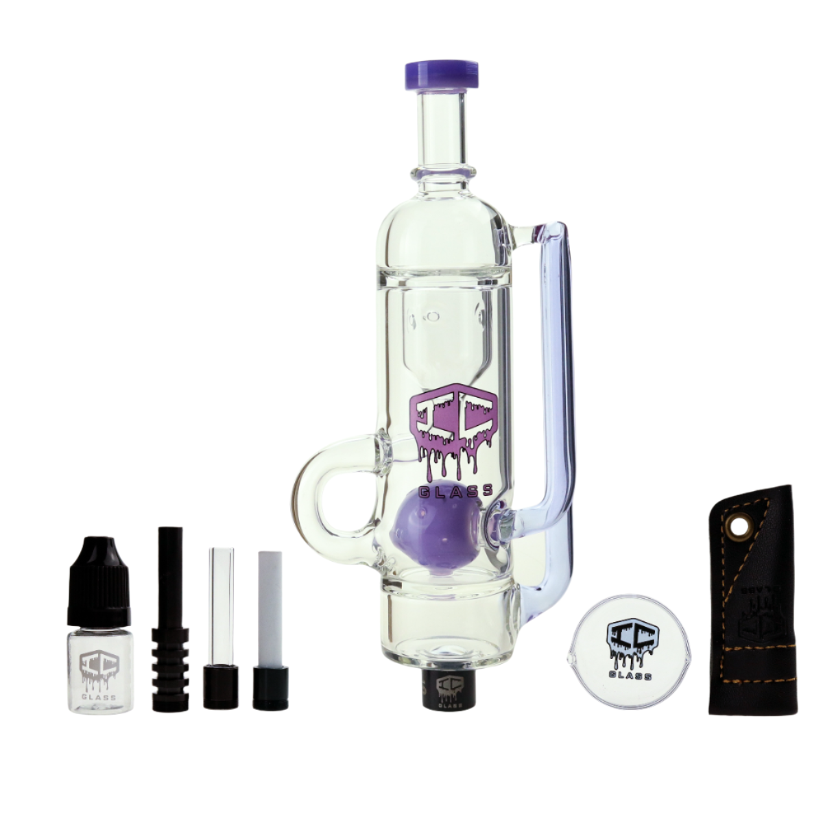 IC Glass - OHIO | Nectar collector with ball perc | Includes 6 Accessories | Single Unit Secondary image