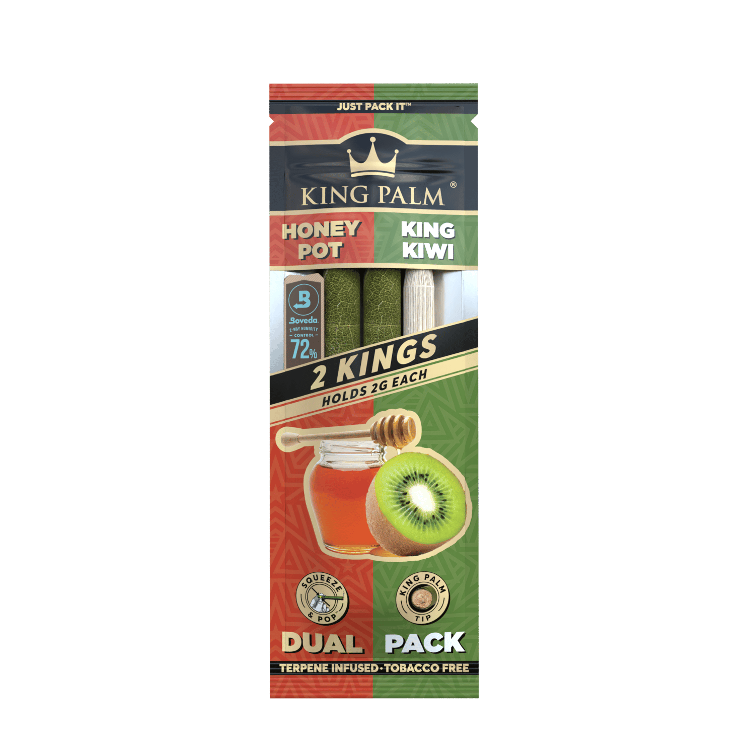 King Palm - Leaf Tubes |Dual Pack | Pack 2G Each | 20Pack/box | WR11