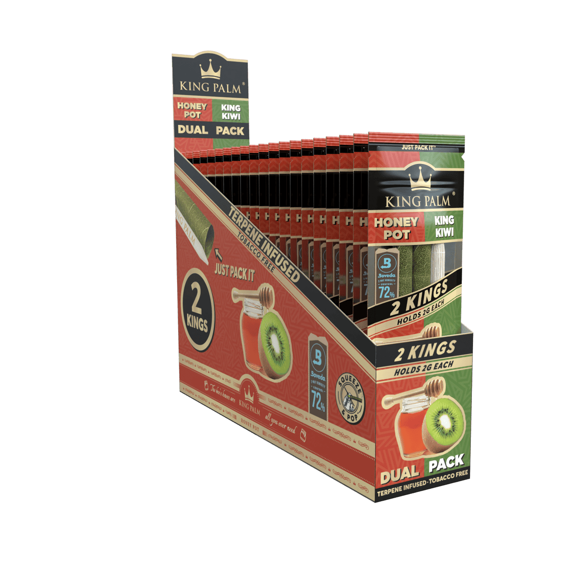 King Palm - Leaf Tubes |Dual Pack | Pack 2G Each | 20Pack/box | WR11
