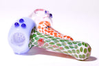 IC Glass Dual Tone Slime Hand Pipe | Honeycomb Neck | ICHP162