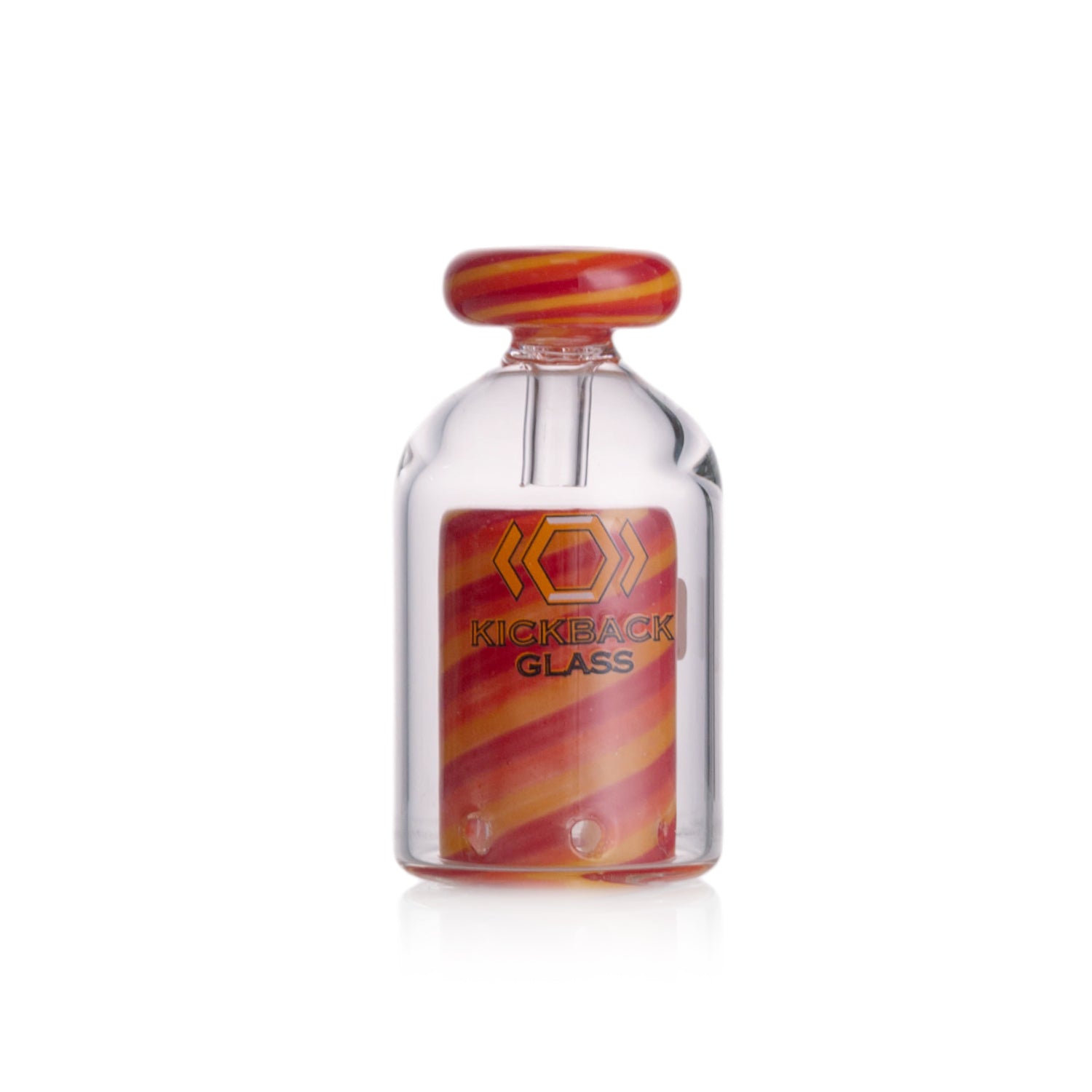 Huni Badger compatible glass attachment – Kickback Glass curved design for cooler dabbing experience
