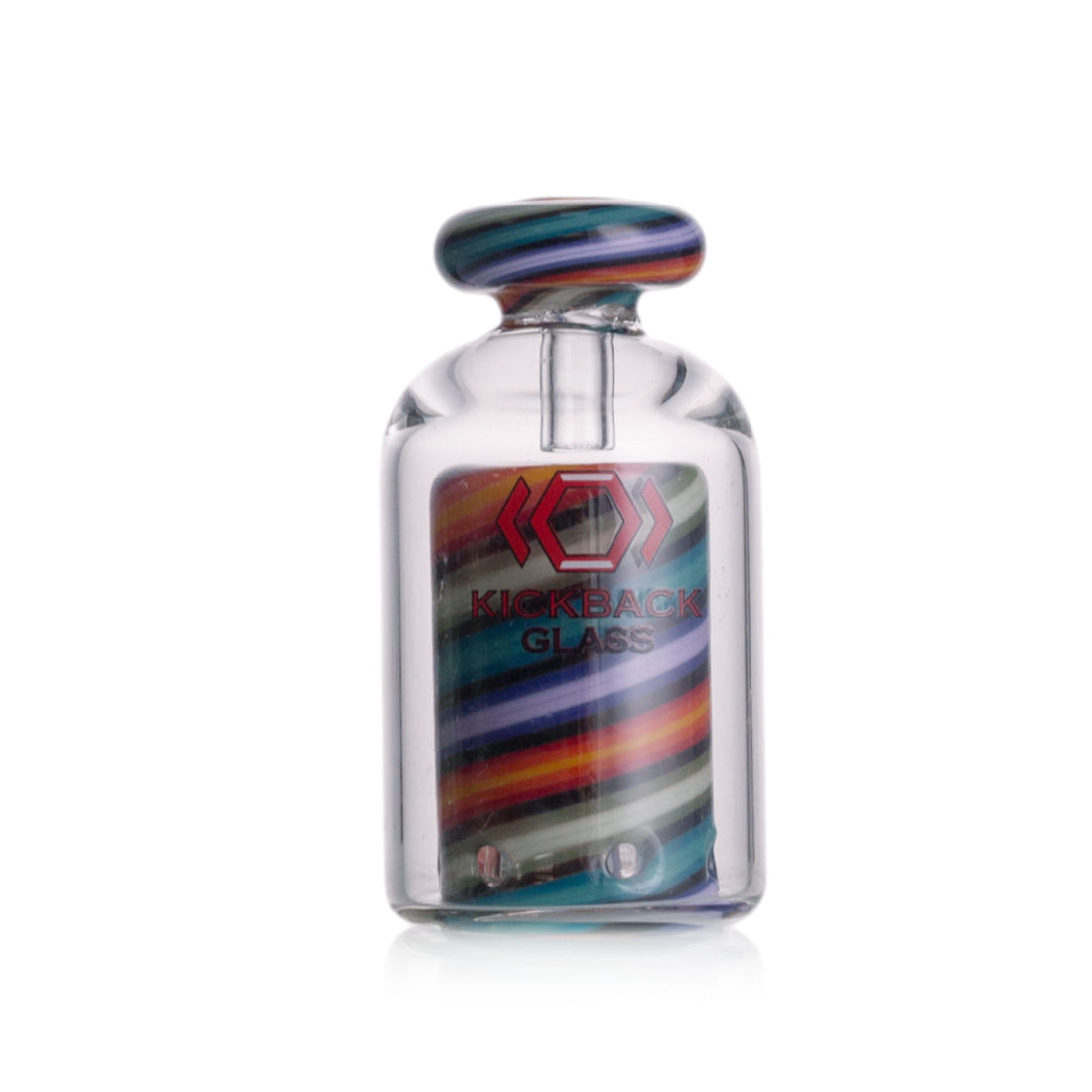 Kickback Glass attachment for Huni Badger – bent neck borosilicate glass accessory for smooth dabs