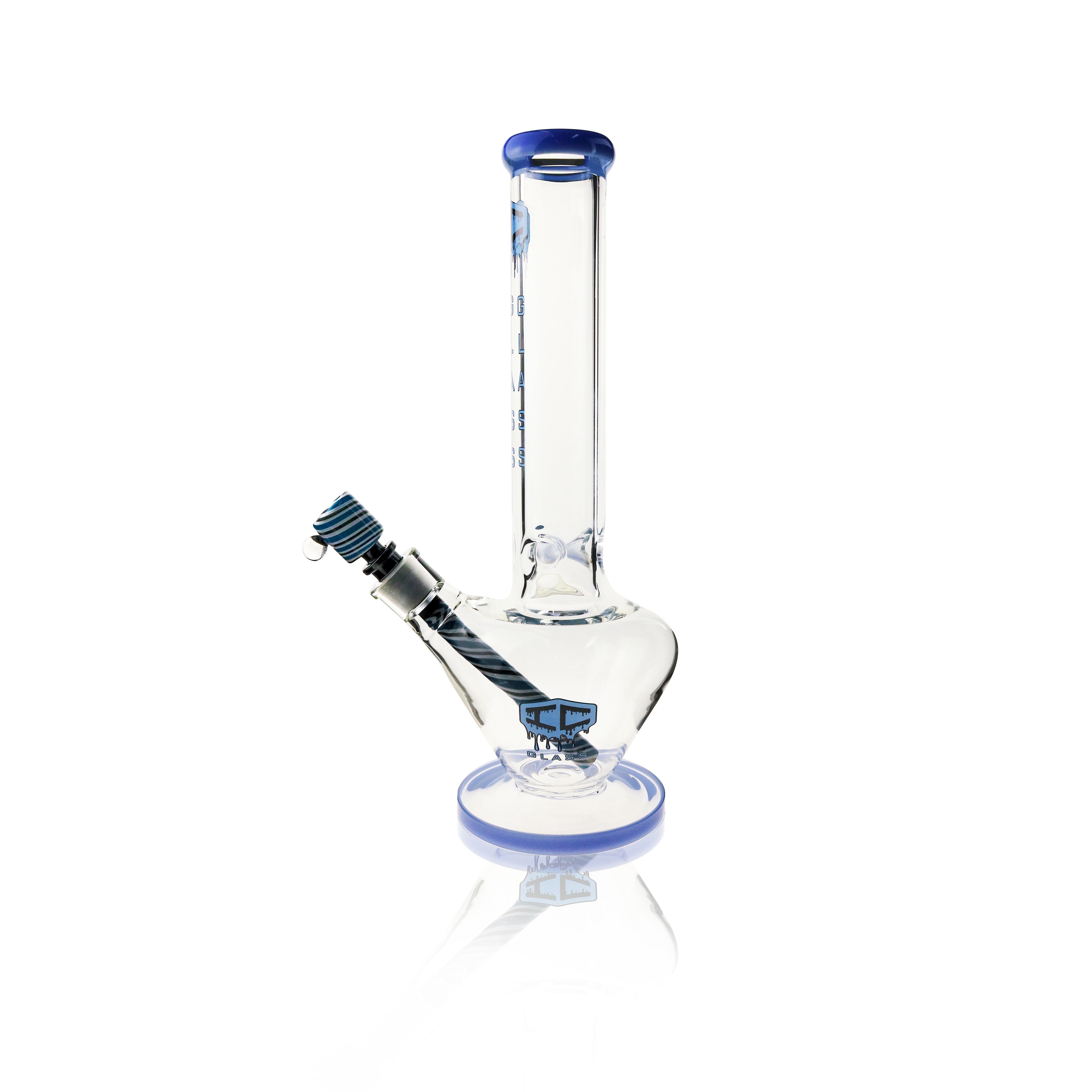 IC Glass Beaker Bong with Round Base & Ice Pinch | ICBK2052 – Wholesale Water Pipe