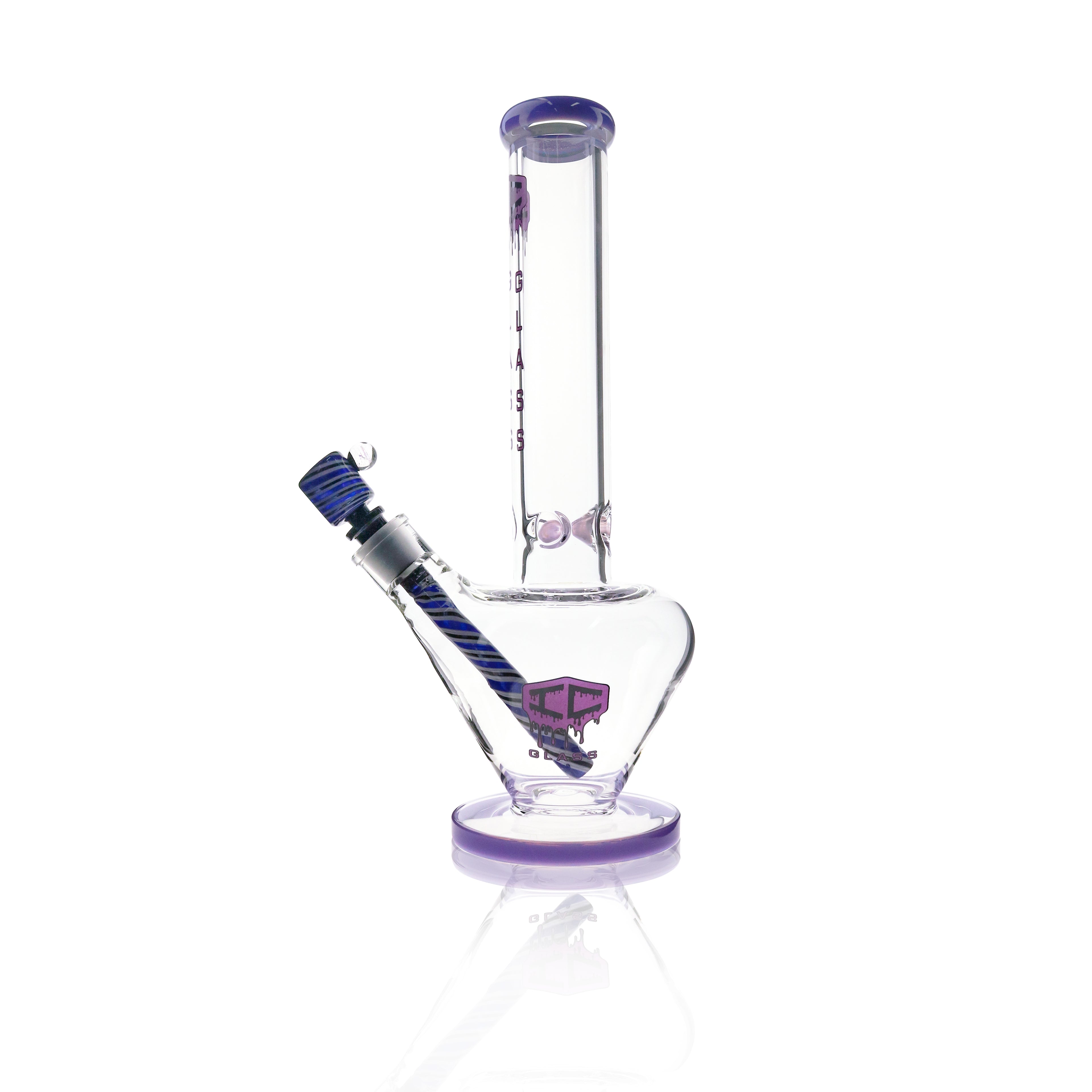 IC Glass Beaker Bong with Round Base & Ice Pinch | ICBK2052 – Wholesale Water Pipe