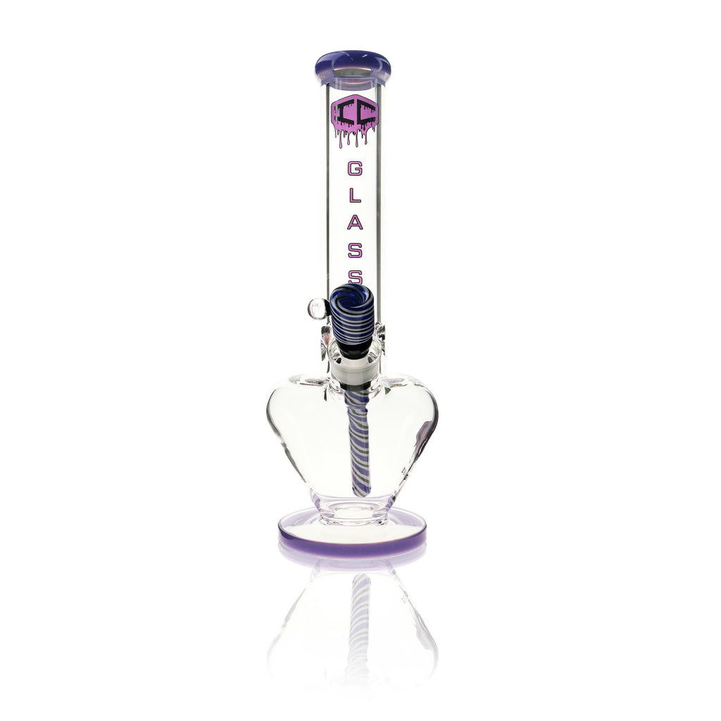 IC Glass Beaker Bong with Round Base & Ice Pinch | ICBK2052 – Wholesale Water Pipe