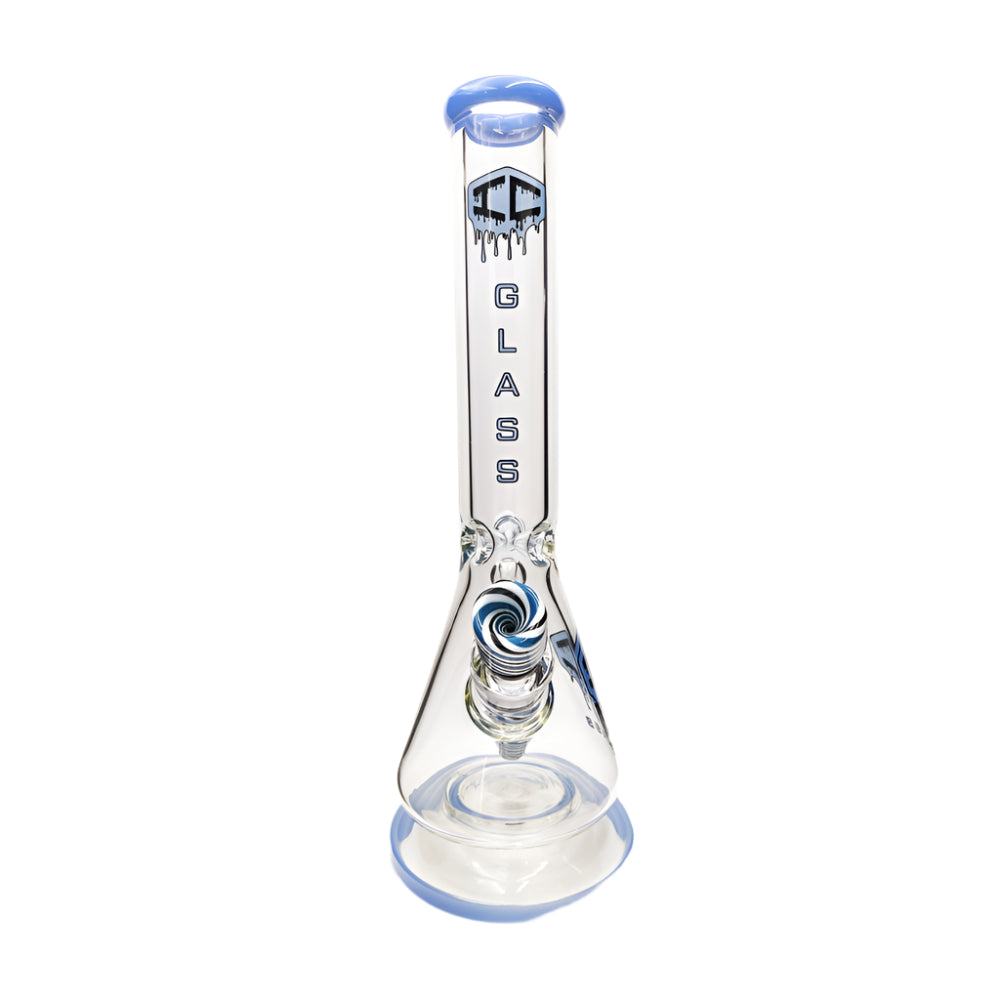 IC GLASS 15” Beaker – Premium Wig Wag Glass Water Pipe | ICBK50| Wholesale