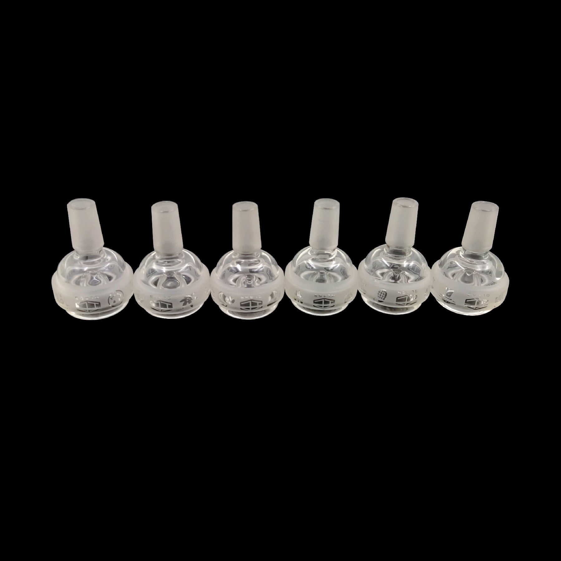 IC GLASS - 14MM Male Bowl Piece with Assorted Prints On The Top | Six Different Styles Secondary image