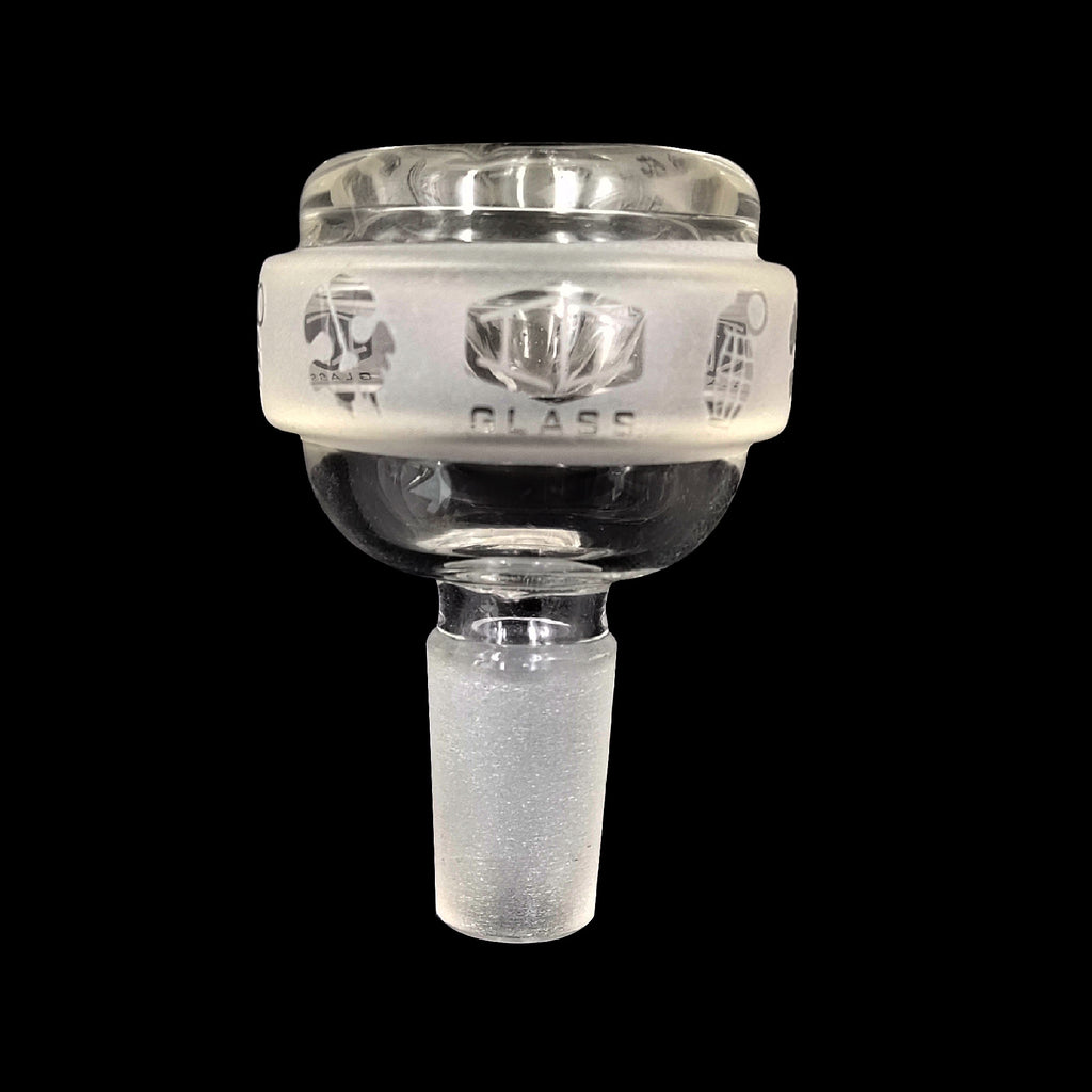 IC GLASS - 14MM Male Bowl Piece with Assorted Prints On The Top | Six Different Styles