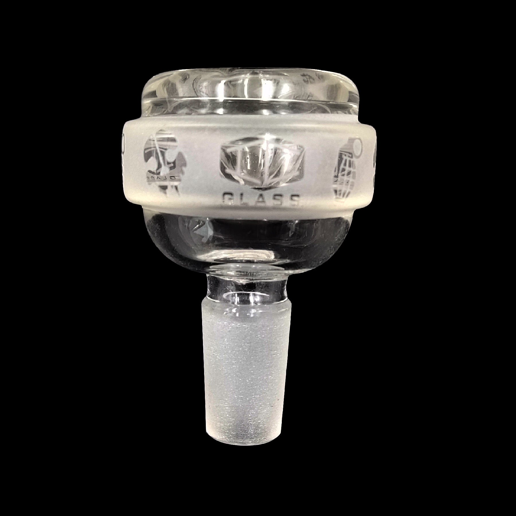 IC GLASS - 14MM Male Bowl Piece with Assorted Prints On The Top | Six Different Styles