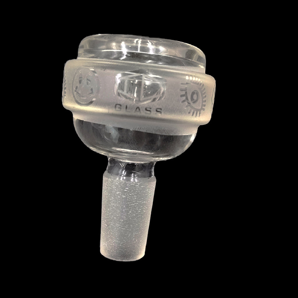 IC GLASS - 14MM Male Bowl Piece with Assorted Prints On The Top | Six Different Styles