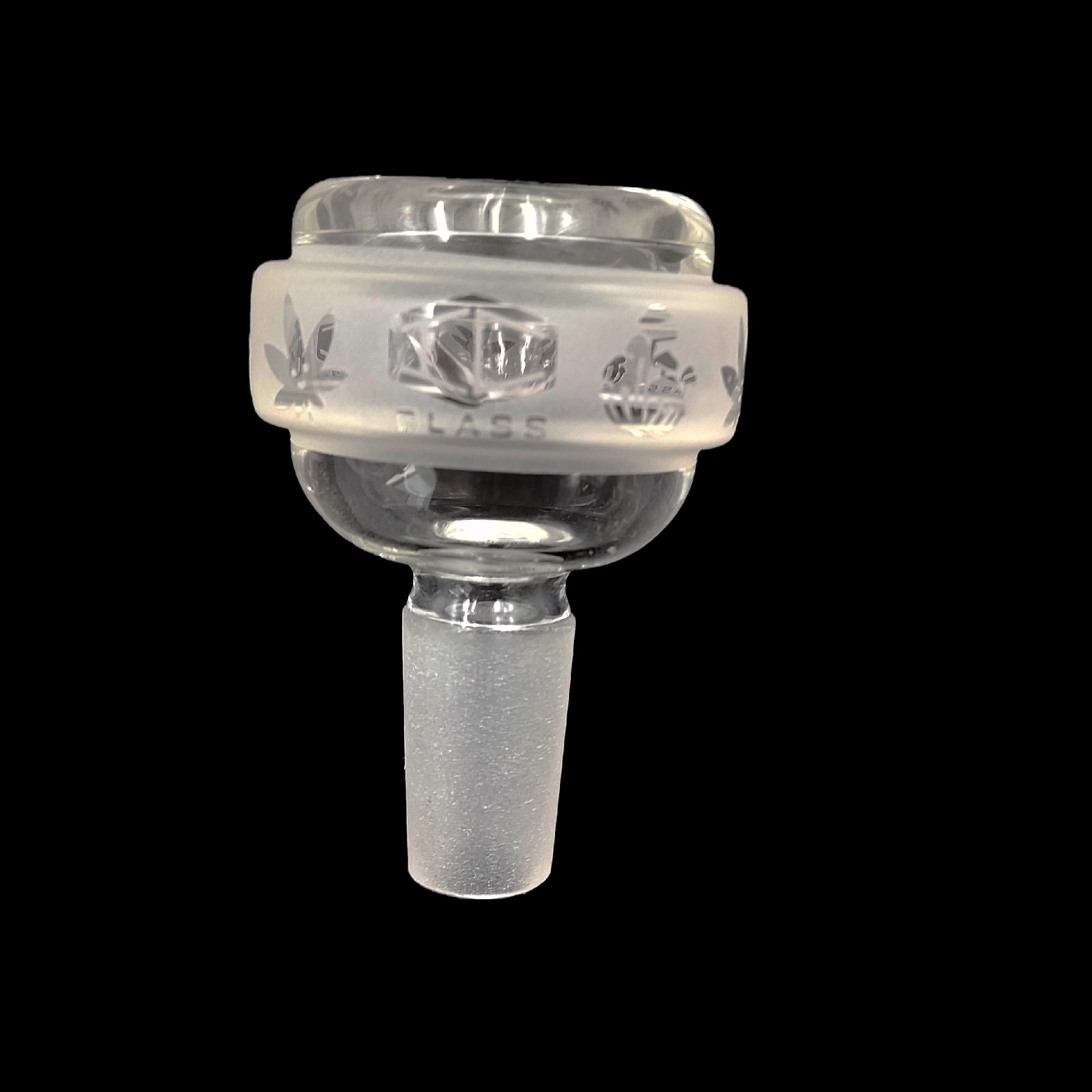 IC GLASS - 14MM Male Bowl Piece with Assorted Prints On The Top | Six Different Styles
