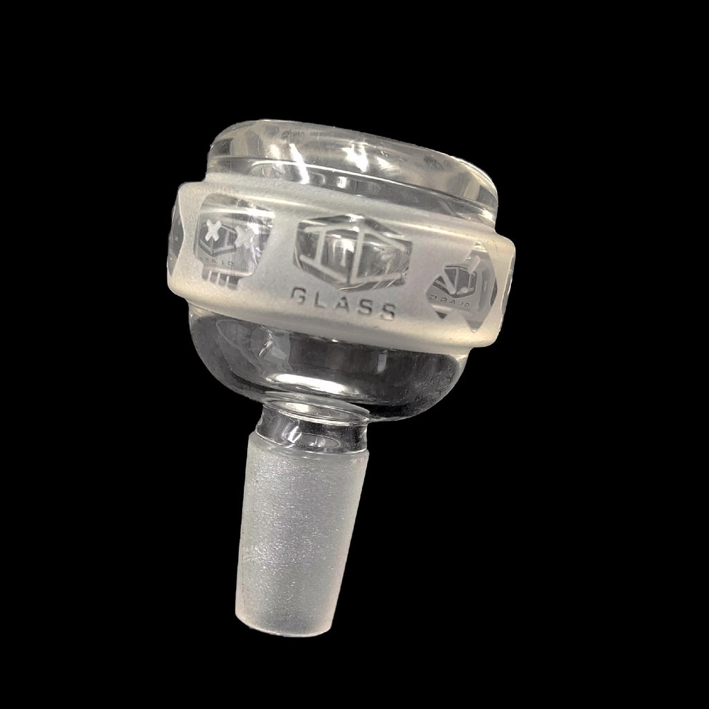 IC GLASS - 14MM Male Bowl Piece with Assorted Prints On The Top | Six Different Styles