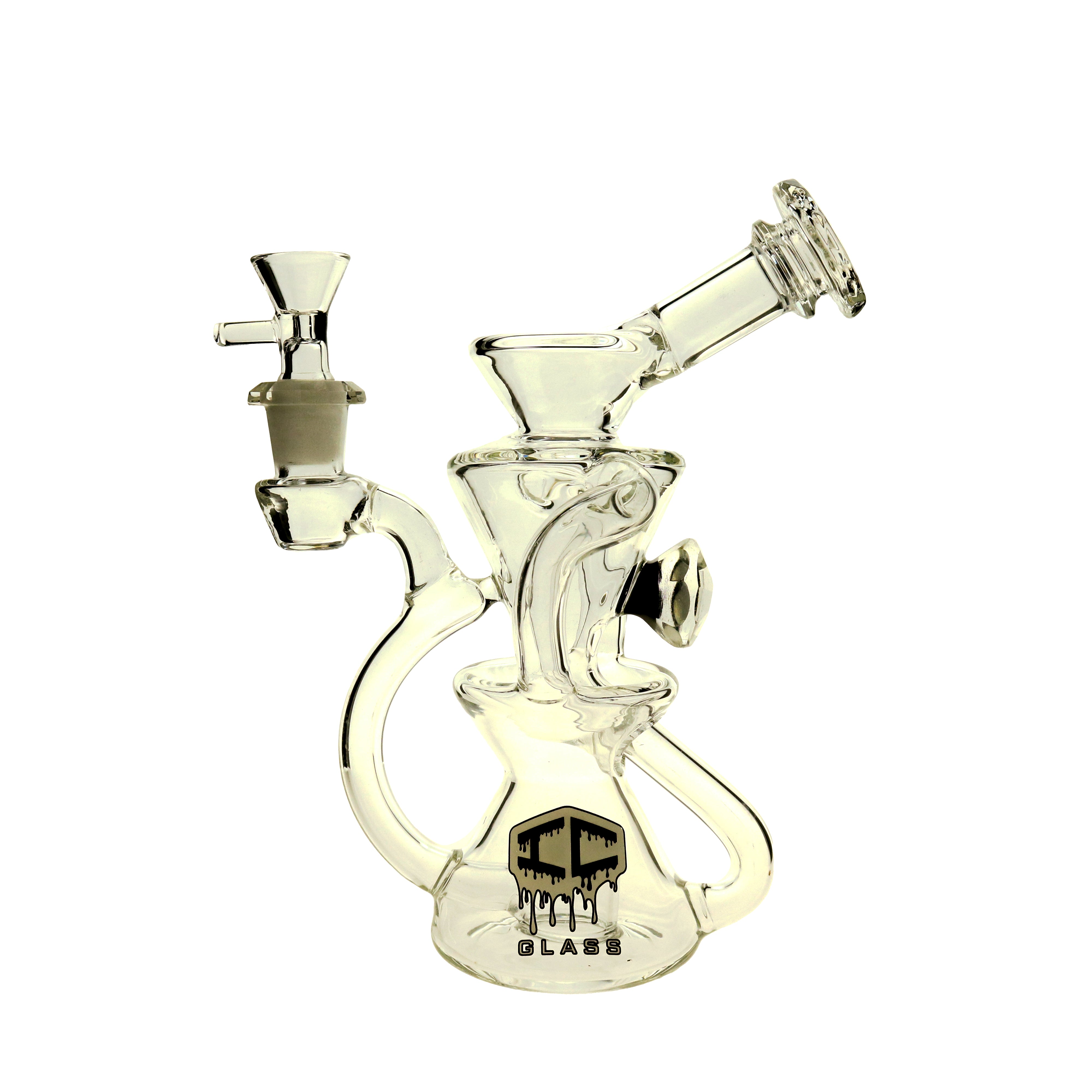 IC GLASS Recycler with Dichroic Diamond | Premium Smoking Accessories Wholesale Distributor in California
