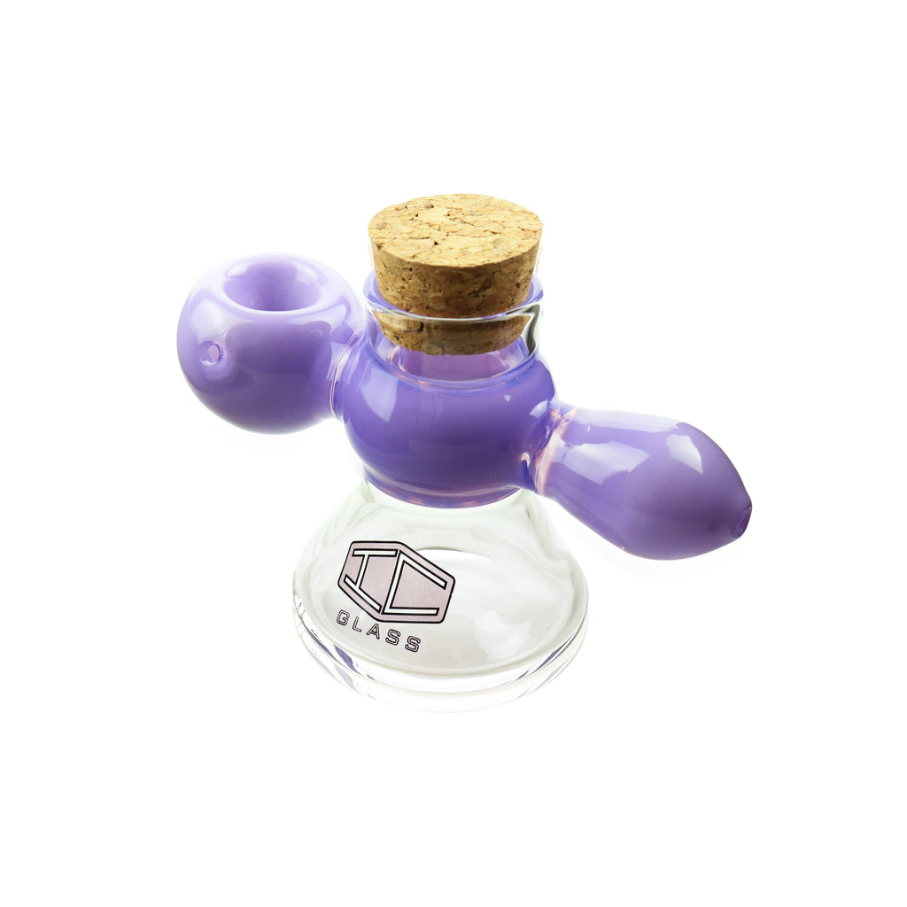 IC GLASS -Premium Design Hand Pipe with built in jar | ICHP2002