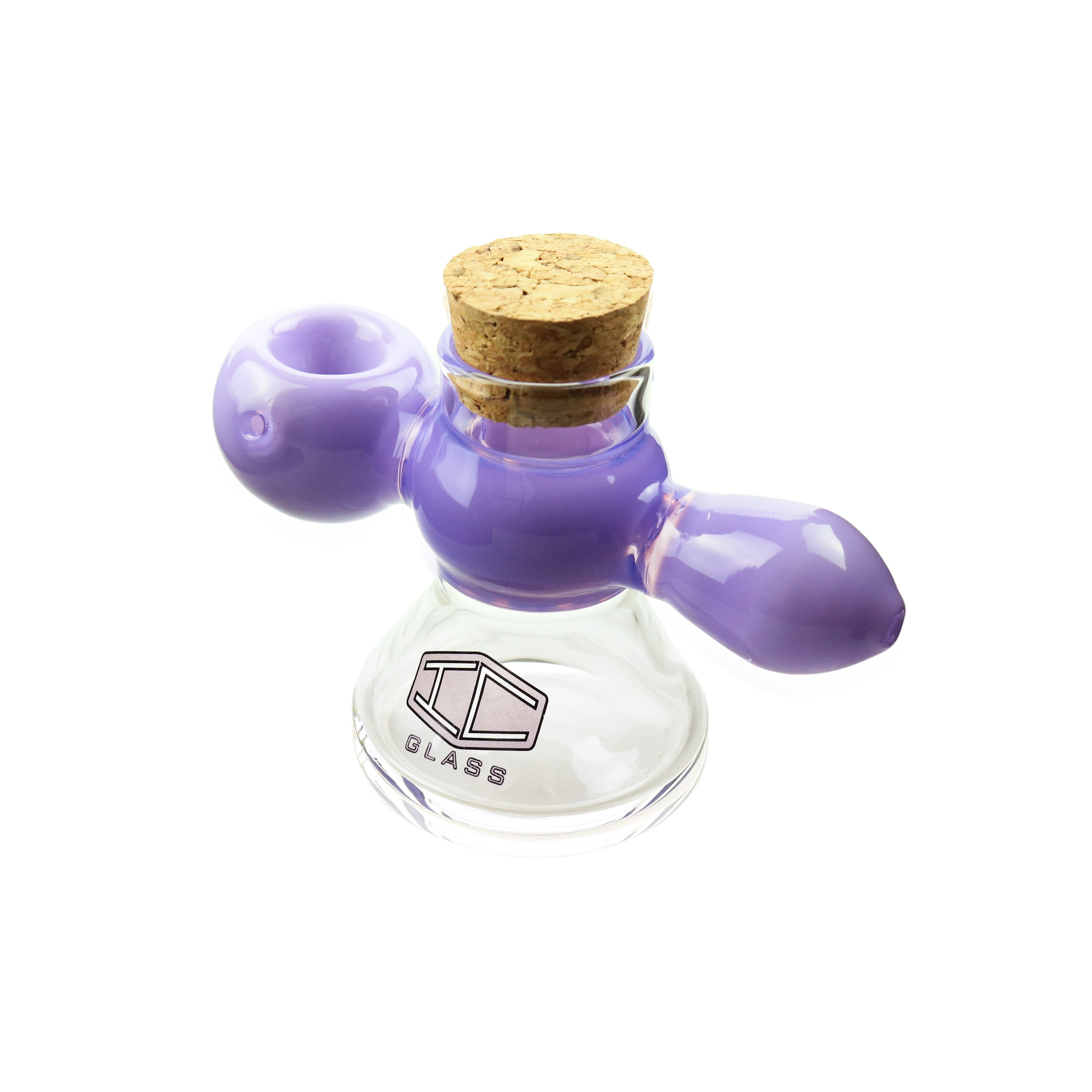 IC GLASS -Premium Design Hand Pipe with built in jar | ICHP2002