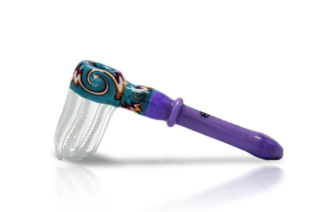IC Glass Bubbler with Long Swirl Head – 3 Colors Available