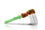 IC Glass Bubbler with Long Swirl Head – 3 Colors Available