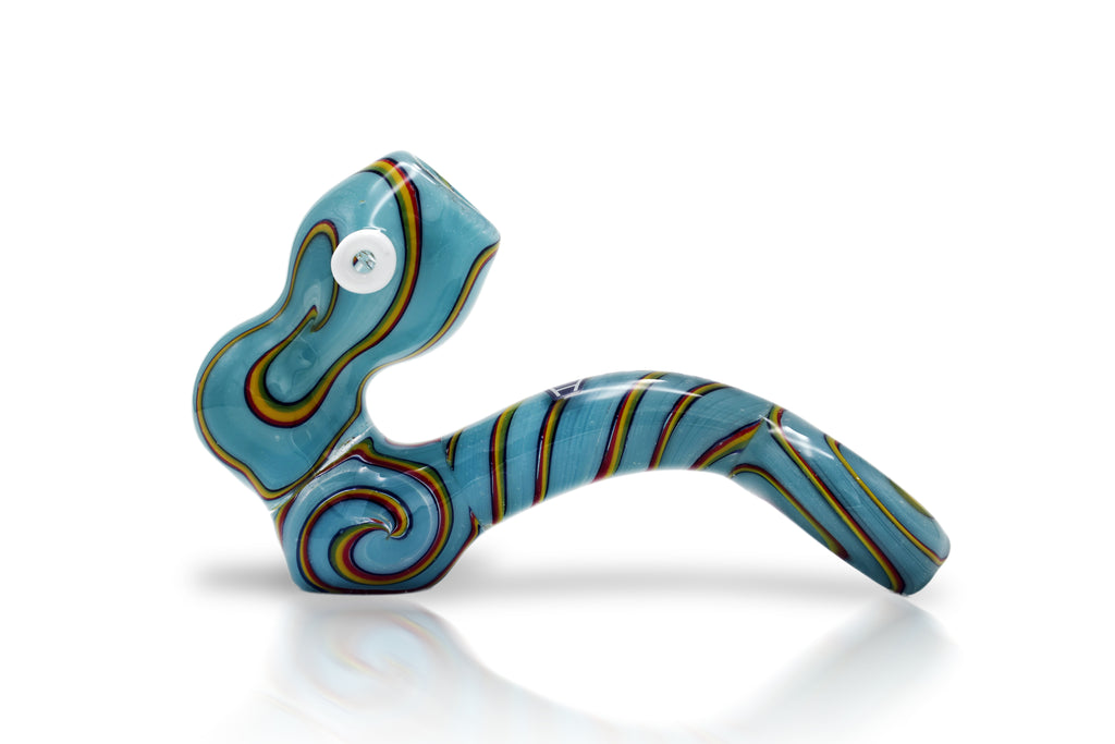 IC Glass Dual-Tone Sherlock Pipe | 4 Colors | ICHP3082