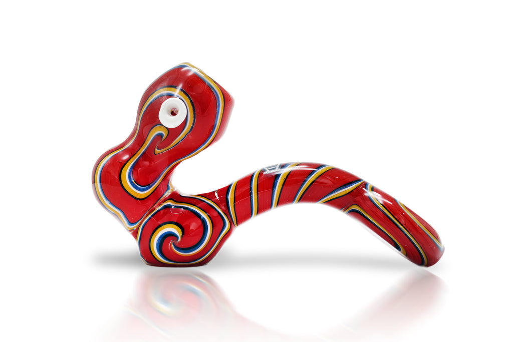 IC Glass Dual-Tone Sherlock Pipe | 4 Colors | ICHP3082