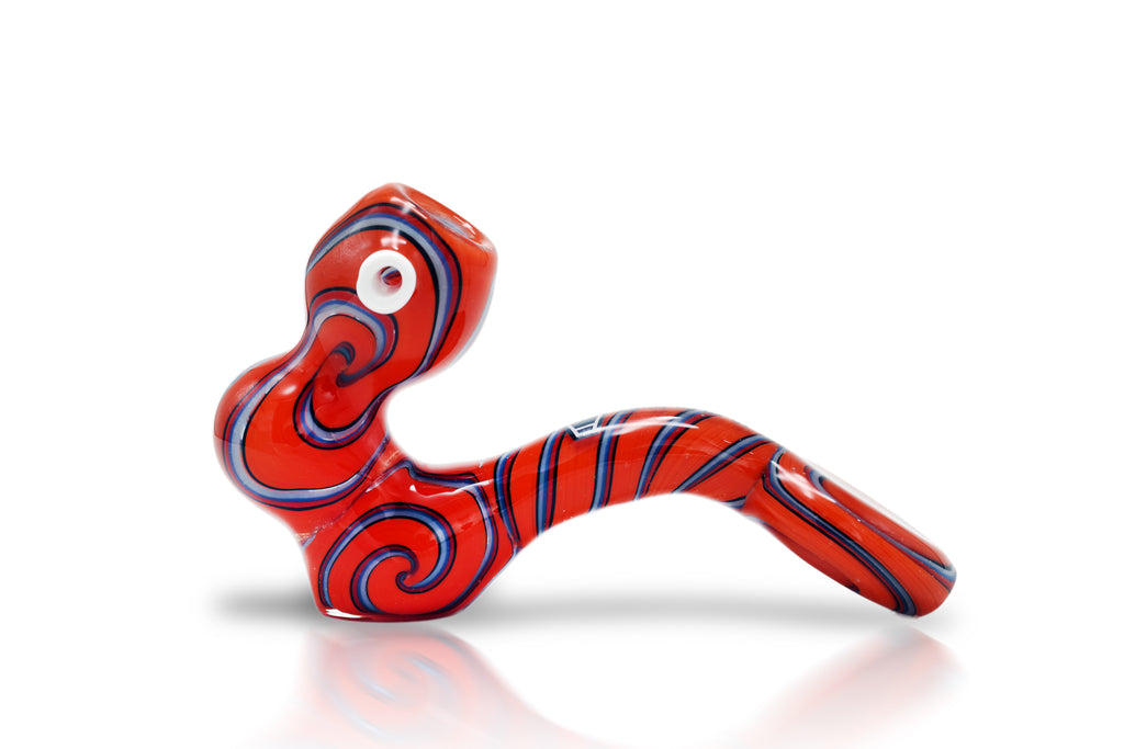 IC Glass Dual-Tone Sherlock Pipe | 4 Colors | ICHP3082