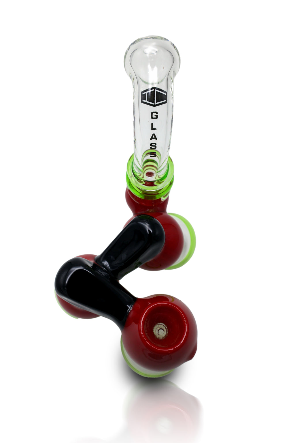 IC GLASS - Triple Chamber Bubbler | Dual Color bubbler | 4 colors