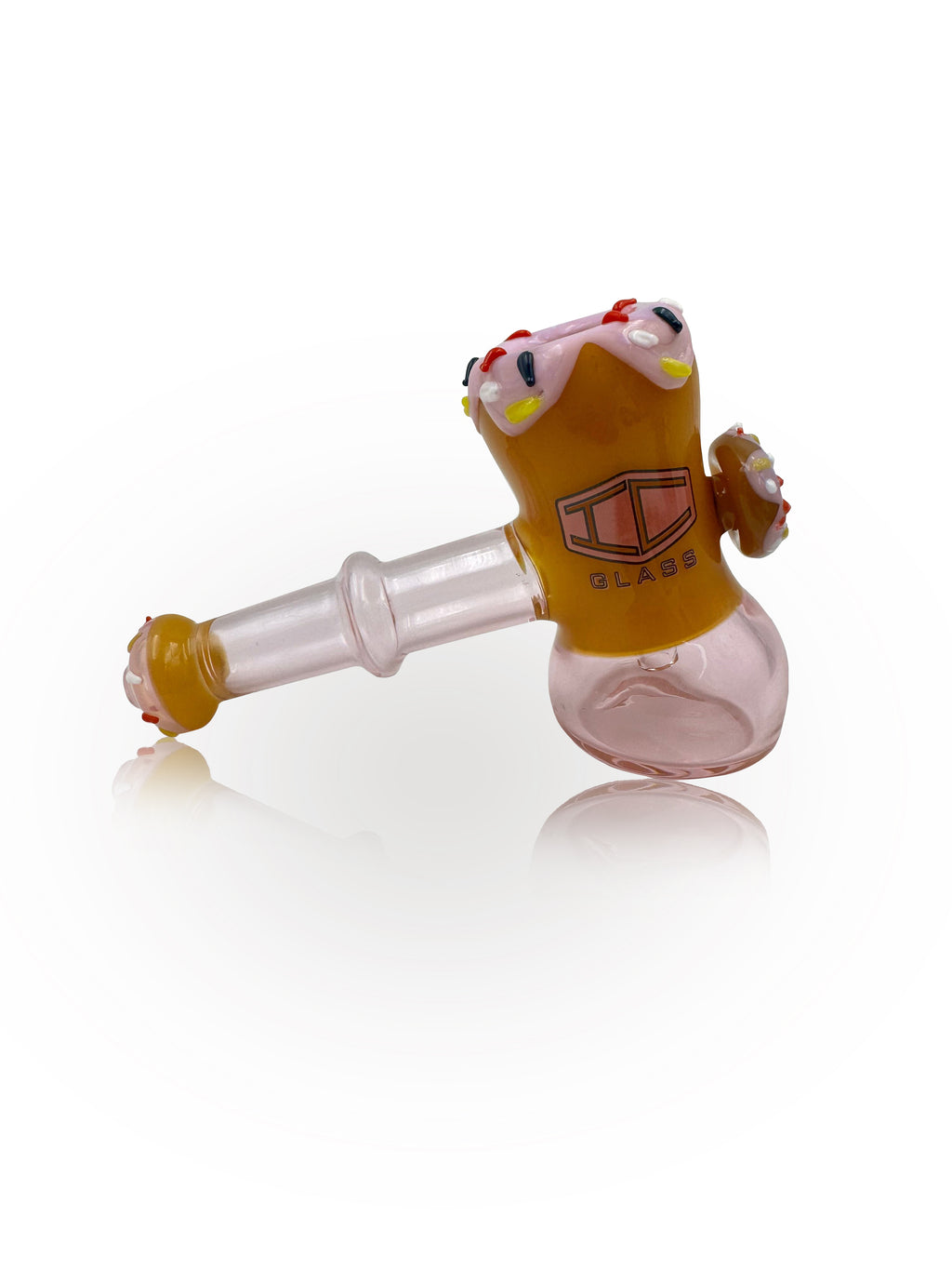 IC GLASS- Hammer Shaper Donut Hand pipe | 5"