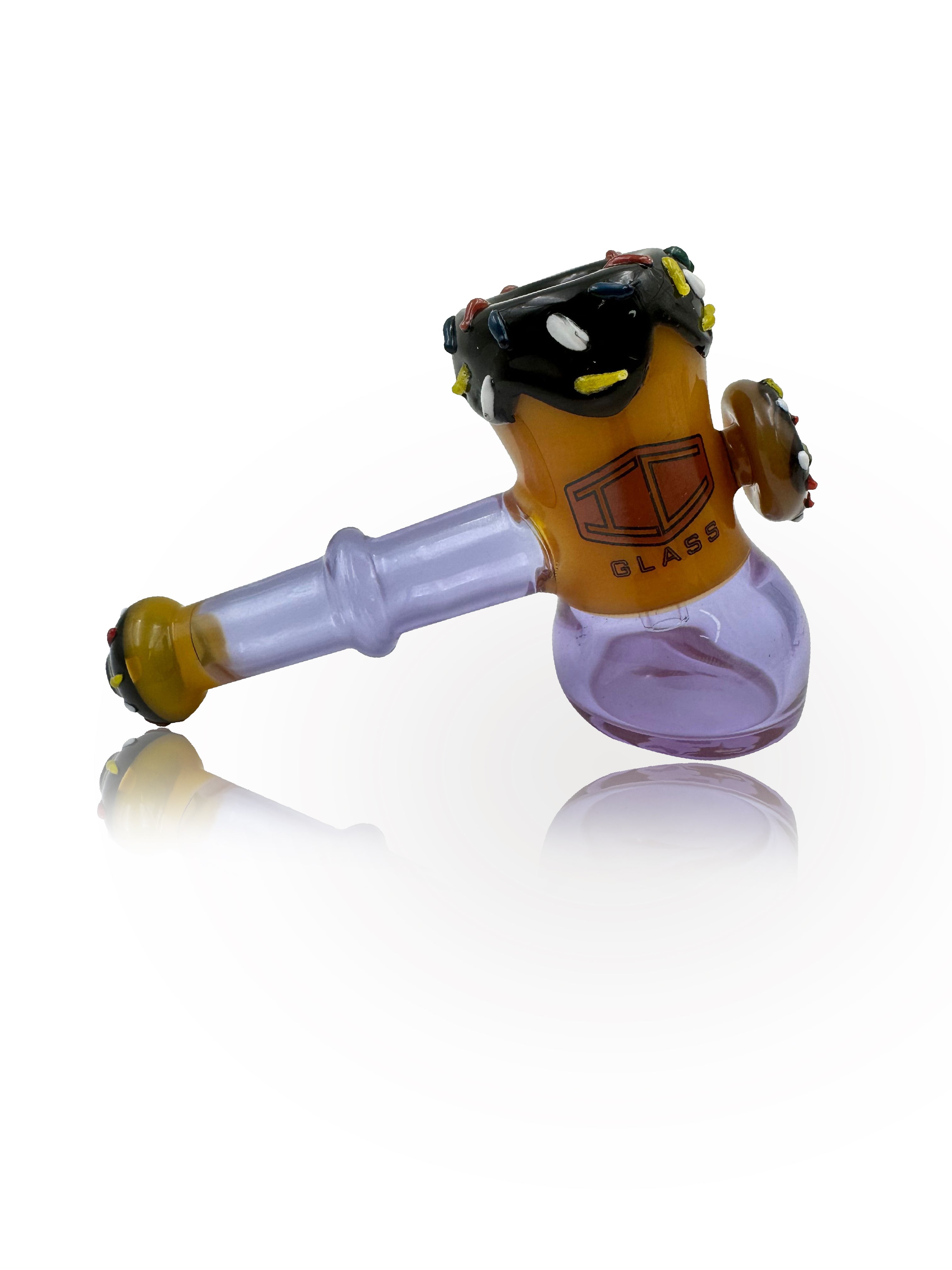 IC GLASS- Hammer Shaper Donut Hand pipe | 5"