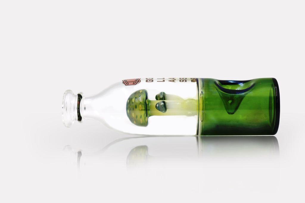 IC GLASS- Fumed Mushroom Functional Hand Pipe| 6 "