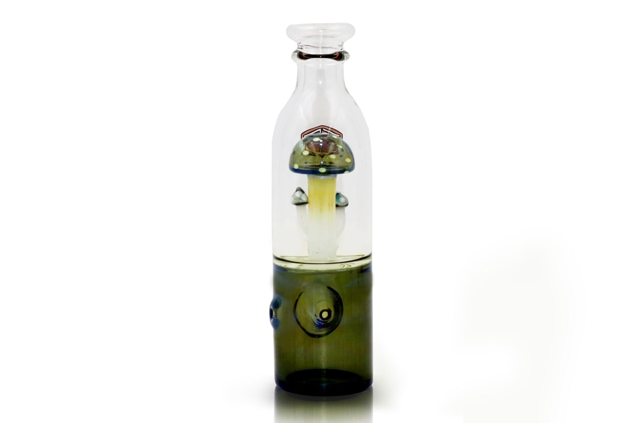 IC GLASS- Fumed Mushroom Functional Hand Pipe| 6 "