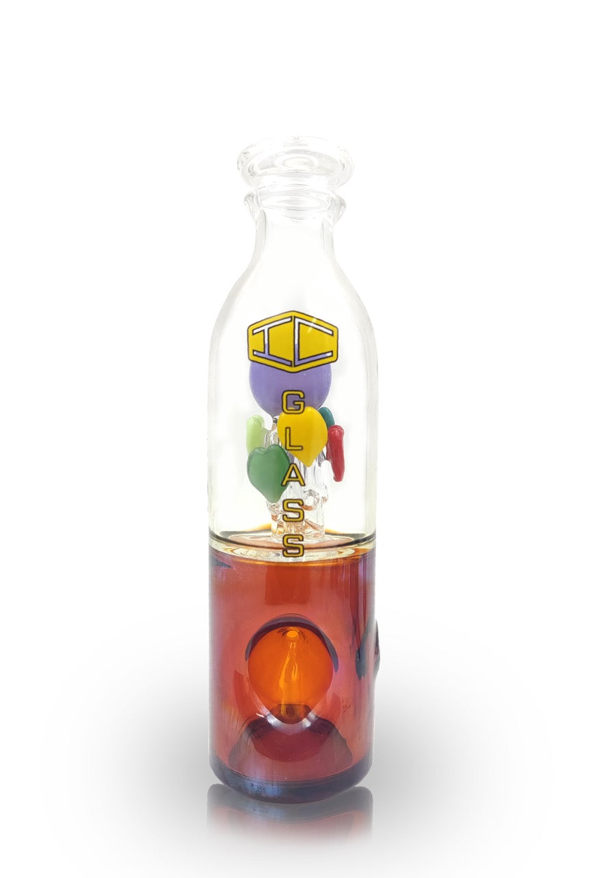 IC GLASS - Heart Shaped Functional Handpipe | 5.9 inch Tall | Assorted 5 Colors