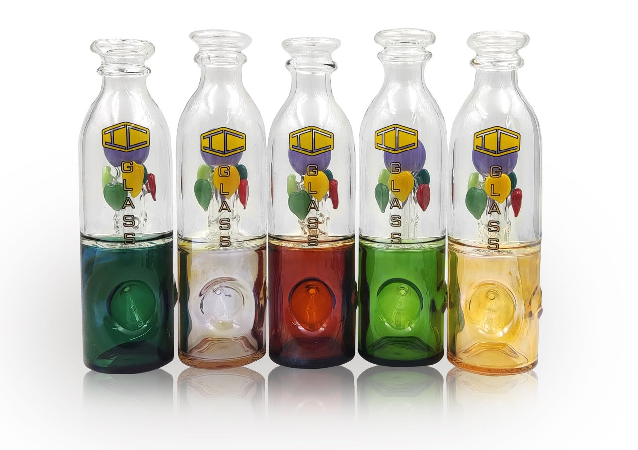 IC GLASS - Heart Shaped Functional Handpipe | 5.9 inch Tall | Assorted 5 Colors Main image