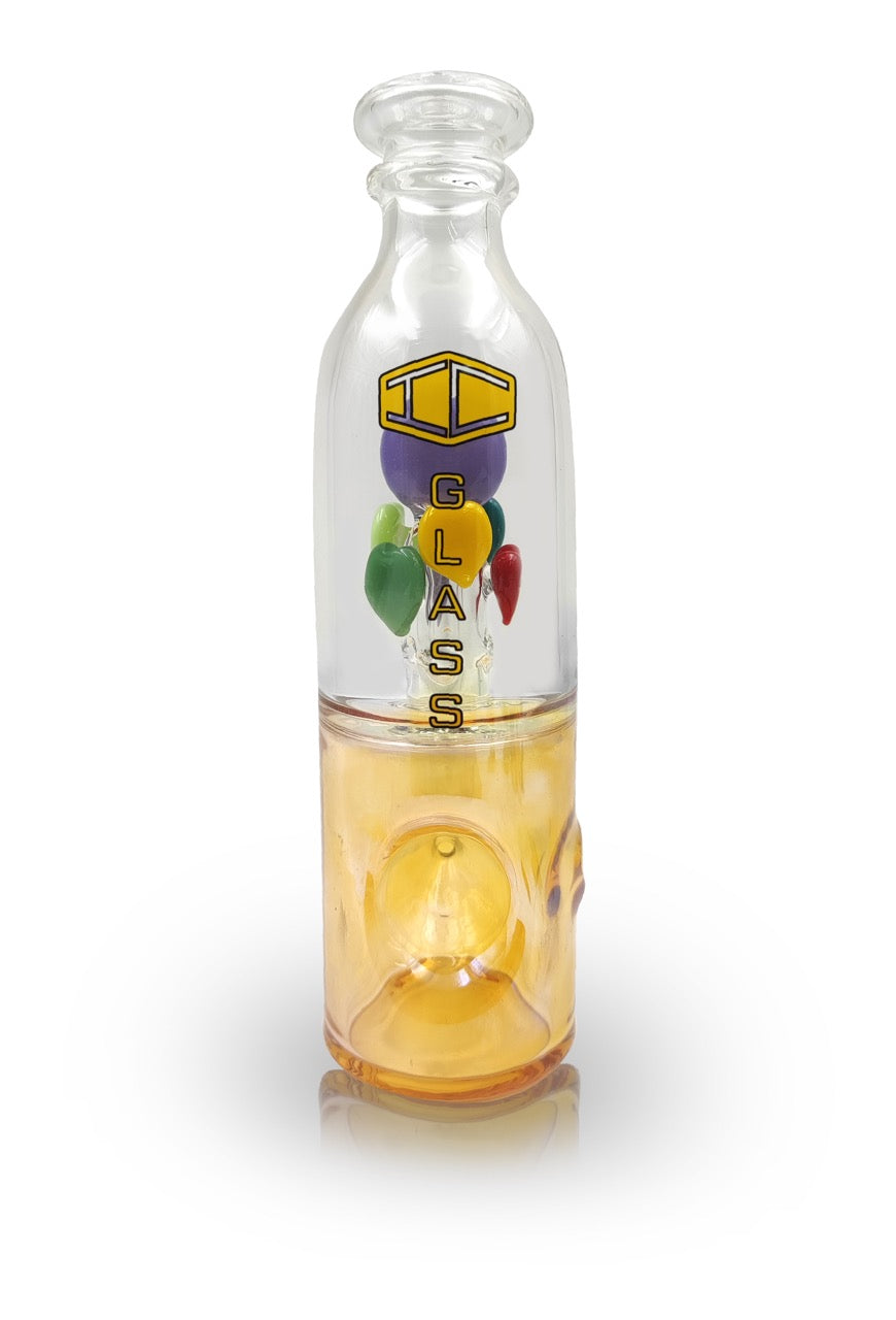 IC GLASS - Heart Shaped Functional Handpipe | 5.9 inch Tall | Assorted 5 Colors