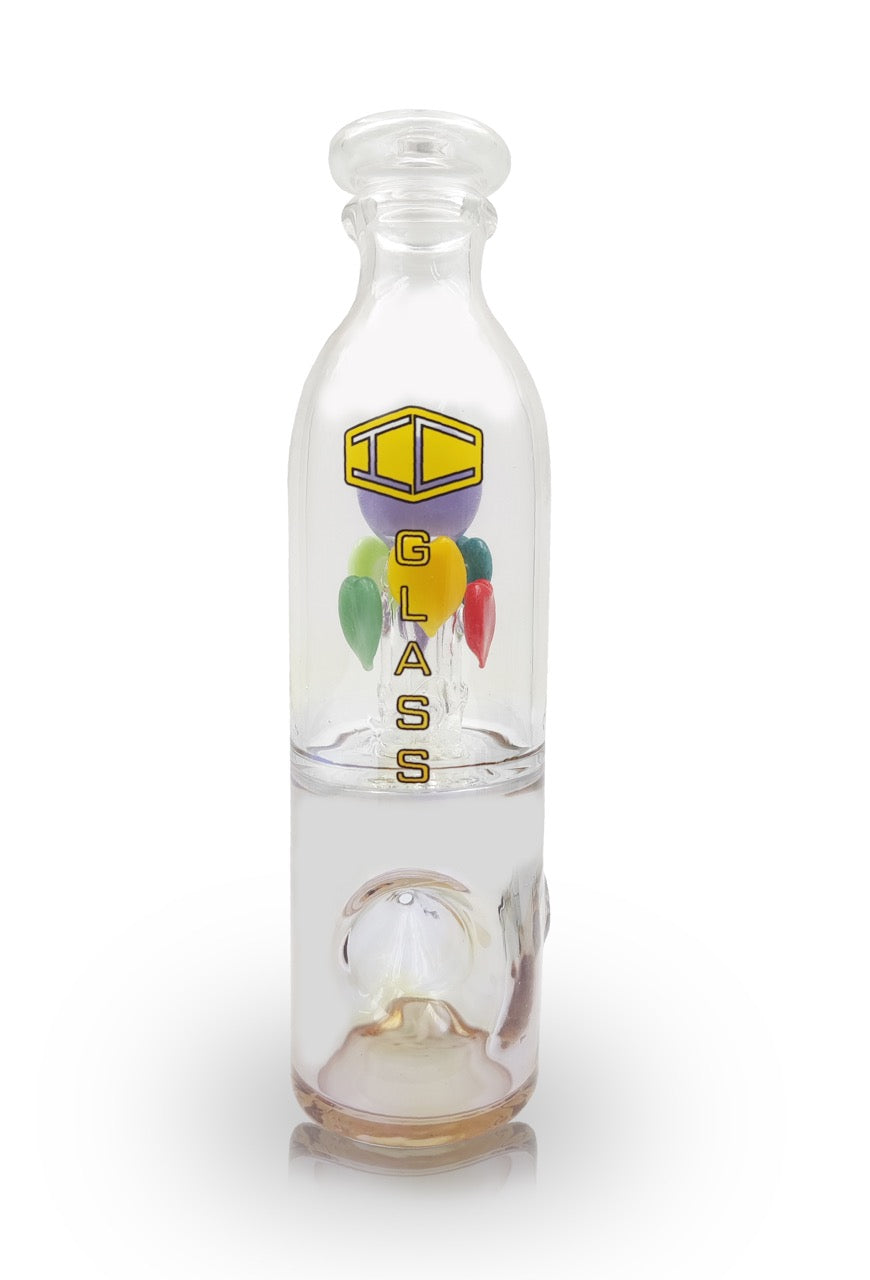 IC GLASS - Heart Shaped Functional Handpipe | 5.9 inch Tall | Assorted 5 Colors