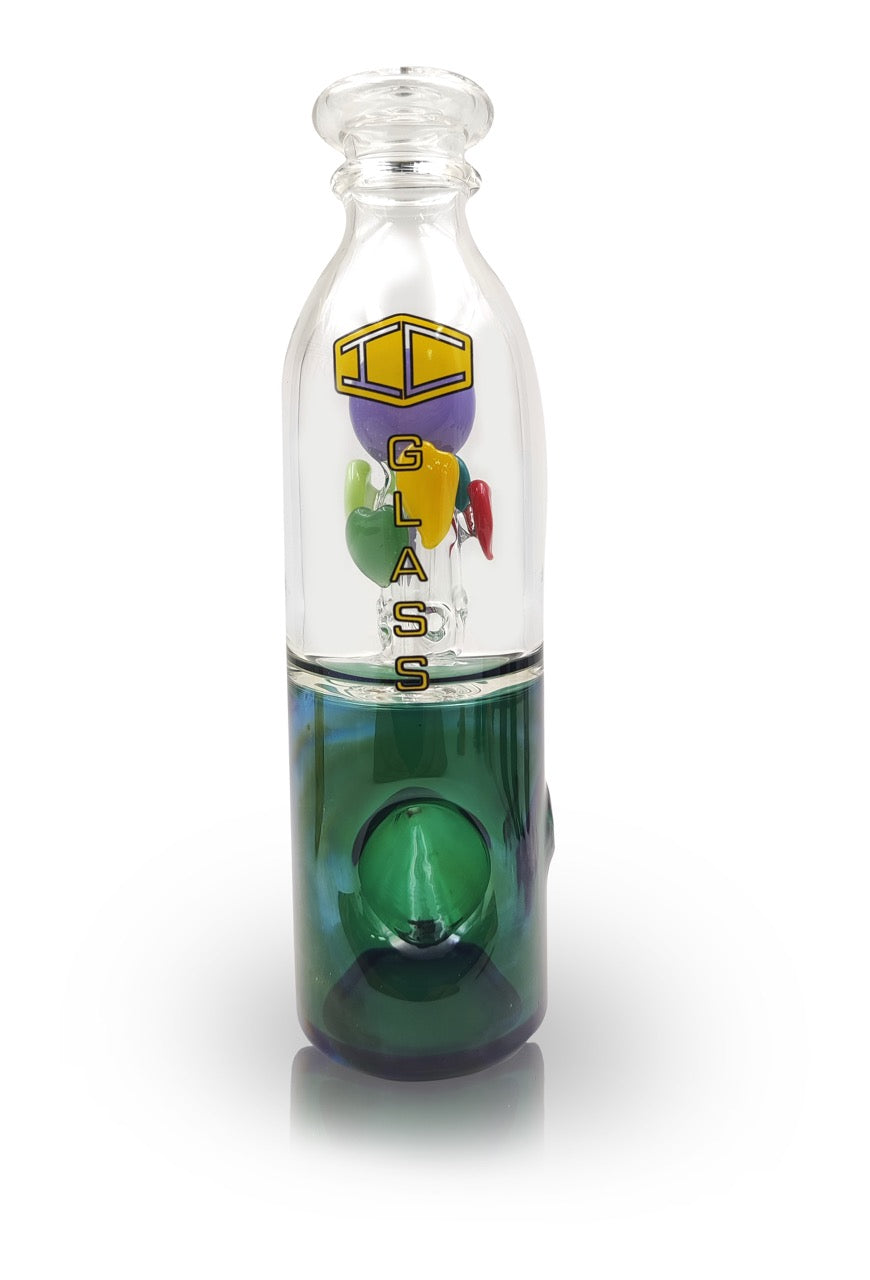 IC GLASS - Heart Shaped Functional Handpipe | 5.9 inch Tall | Assorted 5 Colors